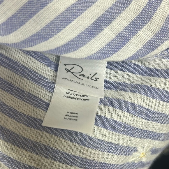 Rails blue striped daisy embroidered top - Picture 12 of 13